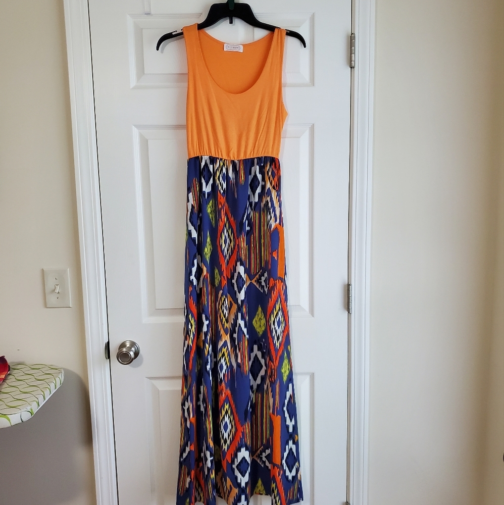 Orange Maxi Dress